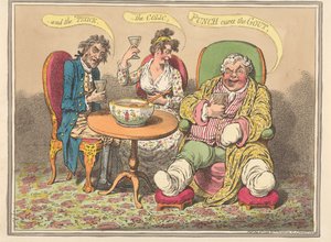 És a sorvadás, a kólika - a puncs gyógyítja a köszvényt alkotó: James Gillray