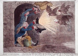 Denevérfogás alkotó: James Gillray