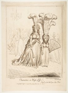 Karakterek a nagy életben, 1795. június 20. alkotó: James Gillray