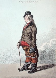Test állóképessége, kiadta Hannah Humphrey 1801-ben (kézi színezett metszet) alkotó: James Gillray
