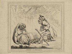 Cymon és Iphigenia, május 2-án jelent meg alkotó: James Gillray