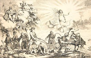Egyházi és politikai, a nemzet helyzete alkotó: James Gillray