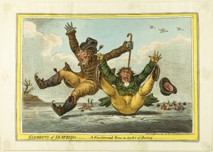 A korcsolyázás elemei: A Skaiting művészetének alapvető hibája alkotó: James Gillray