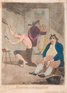 Esti vigasz, kocsma. 1785 (kézzel színezett metszet)