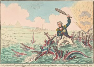 Egyiptom csapásainak kiirtása alkotó: James Gillray