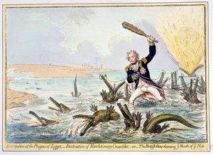 Az egyiptomi csapások kiirtása, kiadta Hannah Humphrey 1798-ban (metszet és metszet wc-vel, papírra).