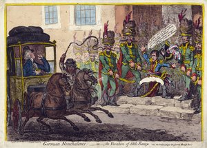 NÉMET NEMHALENCIA – VAGY A KIS CSONT VÉGZÉSE. 1803 (metszet) alkotó: James Gillray