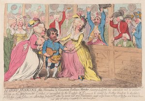 Harry Jenkins, a Férfias és Női Bellows Mender, pub. 1788 (kézzel színezett metszet)