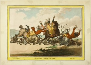 Hounds Throwing Off alkotó: James Gillray