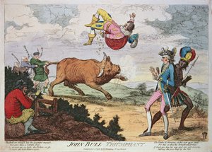 John Bull Triumphant, William Humphrey kiadója, 1780. január 4. (színes litográfia)