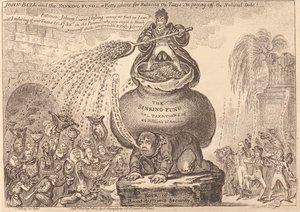 John Bull és a törlesztési alap alkotó: James Gillray
