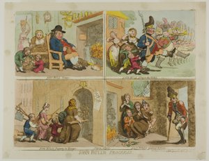John Bulls Haladás alkotó: James Gillray