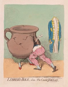 Lubbers Hole, alisa The Crackd Jordan, pub. 1791 (kézzel színezett metszet)