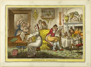 Matrimonial-Harmonics alkotó: James Gillray