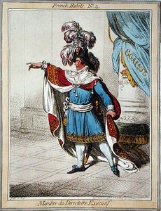 Membre du Directoire Executif, Hannah Humphrey által 1798-ban kiadott „French Habits” 4. lemeze (színes rézkarc) alkotó: James Gillray