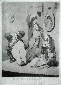 Morning Preparation, Hannah Humphrey adta ki 1785-ben (rézkarc) alkotó: James Gillray