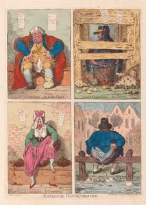 Nemzeti Kényelem, kocsma. 1796 (kézzel színezett metszet) alkotó: James Gillray