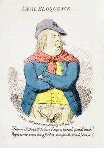 Naval Eloquence, Hannah Humphrey 1795-ben, kézzel színezett metszet, 191281