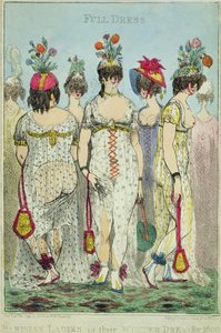 Párizsi hölgyek téli ruhákban 1800-ra alkotó: James Gillray
