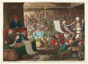 Hazafias megújulás, azaz - A parlament reformja, a la Françoise... alkotó: James Gillray
