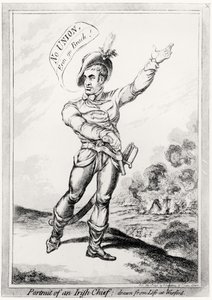 Egy ír főnök portréja, a wexfordi kocsma életéből. Írta: H. Humphrey, 1798. július 10. (a színért lásd a 123751-et)