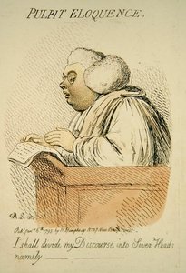 Szószéki ékesszólás, Hannah Humphrey 1795-ben (kézzel színezett metszet) (191281-es részlet) alkotó: James Gillray