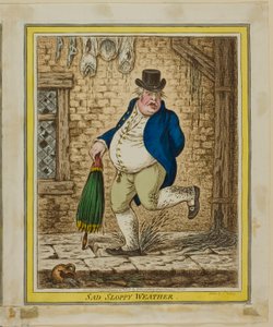 Szomorú csapadékos időjárás alkotó: James Gillray
