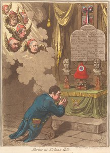 Szentély a Szent Anna-dombon alkotó: James Gillray
