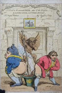 A koalíció, G. Humphrey 1783-ban (kézzel színezett rézkarc)