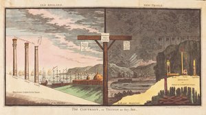 A kontraszt vagy a dolgok úgy, ahogy vannak, kocsma. 1796 (kézzel színezett metszet)