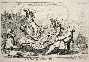 A holland hadosztályok alkotó: James Gillray