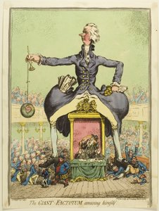 Az óriás Factotum szórakoztatja magát alkotó: James Gillray