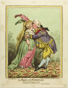 A würtembergi csók alkotó: James Gillray