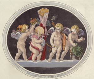 Cupido és Psyche házassága alkotó: James Gillray