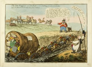 Az állami Waggoner és John Bull alkotó: James Gillray