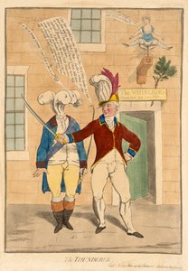 The Thunderer, kocsma. 1782 (kézzel színezett metszet)
