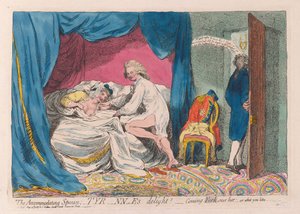Az elszállásoló házastárs; Tyrann-es delight! - átjön rajta York; - vagy amit szeretsz, kocsma. 1789 (kézzel színezett metszet)