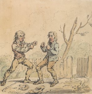 Két férfi a Fisticuffban alkotó: James Gillray