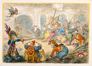 Westminster Conscripts under the Training Act, Hannah Humphrey adta ki 1806-ban (kézzel színezett rézkarc)