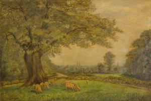 Coventry tornyai messziről alkotó: James Henry Bambrick