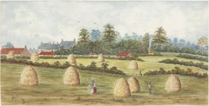 Chirton a Meadowell Farmtól (akvarell és testfesték papíron)