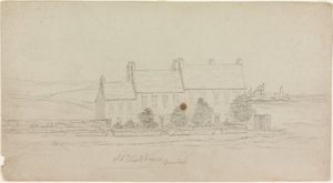 Old Workhouse, Ocean Road (ceruza a kártyán) alkotó: James Henry Cleet