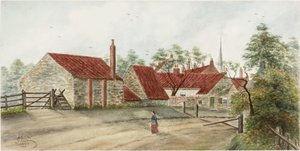 Silkeys Lane, Chirton, Northumberland (akvarell és testfesték papíron)