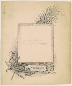 Előlap, W. W. Corcoran portréja