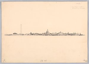 Washington Skyline, Design for Washington Board of Trade Dinner, 1908. május 13