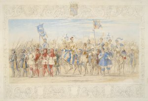 Archibald William Montgomerie, Earl of Eglinton, Lord of the Tournament (ceruza, wc és testfesték, papír)