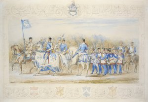 Charles Lamb Esq, a Fehér Rózsa lovagja (ceruza, wc és testszín papíron)