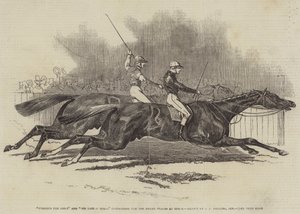 Pyrrhus the First és Sir Tatton Sykes küzdenek a Derby Stakes-ért Epsomban