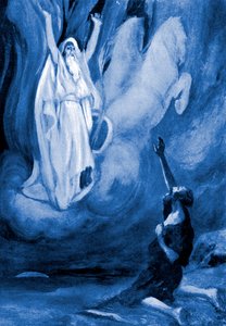 Illés tüzes szekéren felszáll – Biblia