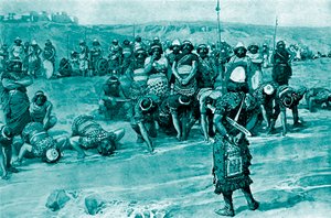 Gideon a Tissot-Biblia szerint választja ki a háromszázat